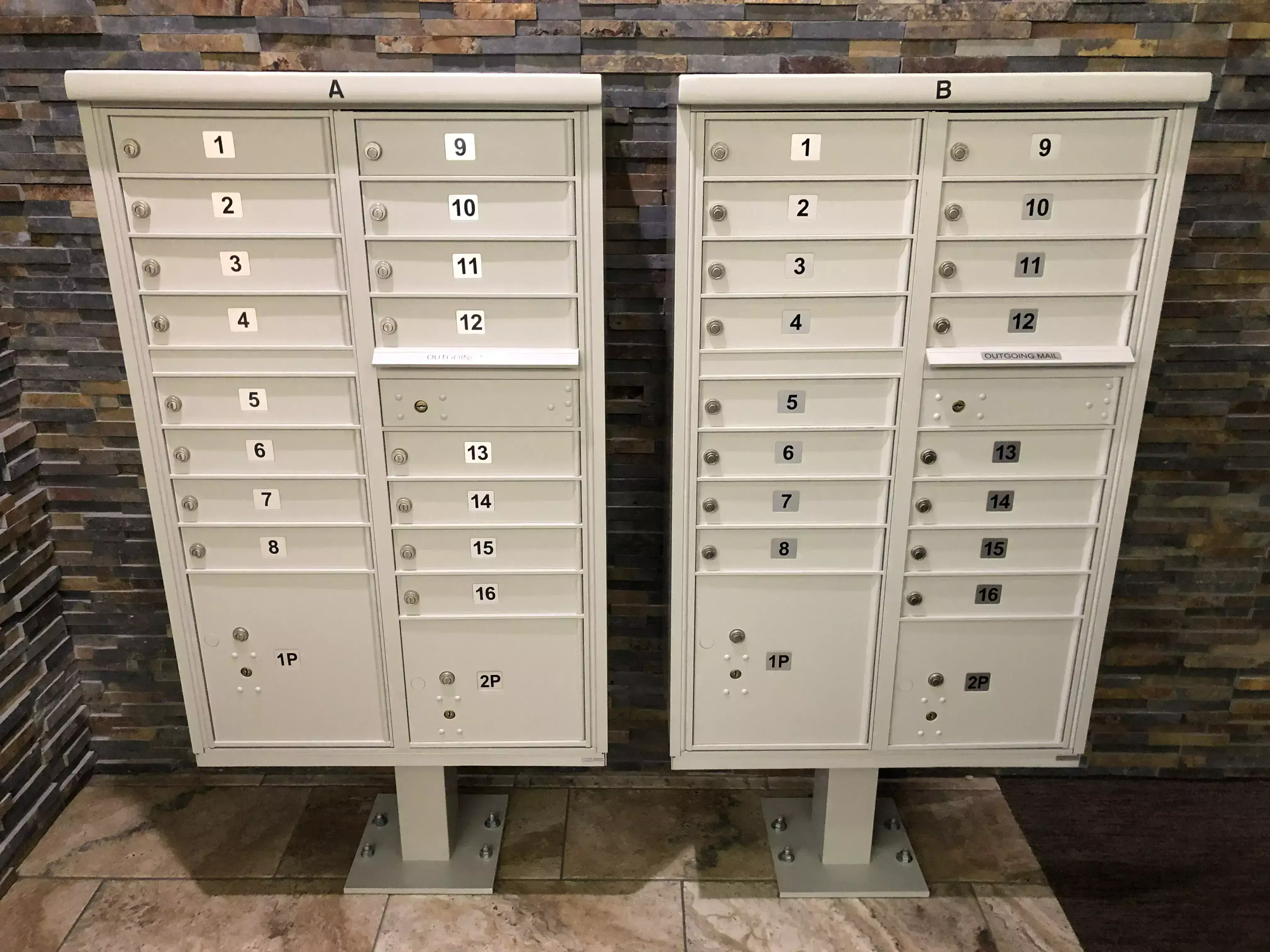 mailboxes left